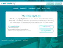 Tablet Screenshot of my.freedompay.com