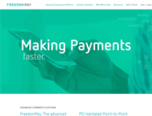 Tablet Screenshot of corporate.freedompay.com